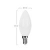 Pack 3 Bombillas Led Vela E14 6w Equi.40w 470lm Raydan Home