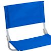 7house - Silla Plegable Baja De Playa (pack 2), Acero Y Tela De Oxford, Para Piscina, Camping Y Acampada, Impermeable, Dimensiones 45x49.5x17.5cm (largo X Ancho X Alto), Color Azul