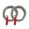 Pack 2 Desatascadores De Tuberias En Espiral 3m Gris/rojo 7house