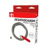 Pack 2 Desatascadores De Tuberias En Espiral 3m Gris/rojo 7house