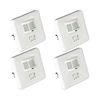 Pack 4 Interruptores Con Sensor Infrarrojo De Movimiento Y Sensor Crepuscular 7hsevenon Home