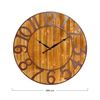 Orion91 - Reloj De Pared Vintage En Relieve Con Esfera Gris/madera Ø80cm, Hogar, Oficina Y Despacho, Movimiento Agujas Continuo, Extra Silencioso, Números En Relieve, Diseño Actual, Color Madera