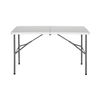 Mesa Plegable 122cm Rectangular Blanca Catering O91