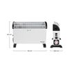 Convector Con Turbo Y Temporizador 2000w Blanco Thinia Home