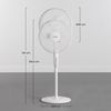 Ventilador De Pie Ø40cm 40w 3 Velocidades White Comfort Blanco Thinia Home