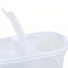 Bote Con Tapa Dispensadora 0.6l Blanco 20x9.5x6cm 7house