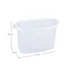 Bote Con Tapa Dispensadora 1.2l Blanco 20x9.5x12.5cm 7house