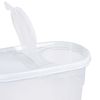 Bote Con Tapa Dispensadora 1.7l Blanco 20x9.5x17.5cm 7house