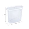 Bote Con Tapa Dispensadora 1.7l Blanco 20x9.5x17.5cm 7house