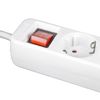 Regleta 5 Enchufes Schuko 1,5m Blanco Con Interruptor 7hsevenon