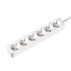 Pack 2 Regletas 6 Enchufes Schuko 1m Blanco Sin Interruptor 7hsevenon