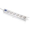 Regleta 6 Enchufes Schuko 1,5m Con Interruptor 7hsevenon