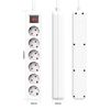 Regleta 6 Enchufes Schuko 5m Blanco Con Interruptor 7hsevenon