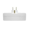 Adaptador/conector 3 Tomas Schuko Frontal Blanco 7hsevenon