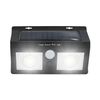 Aplique De Pared Solar Led 2 Luces Con Sensor Crepuscular Y Movimiento Negro 7500k 20000h 7hsevenon