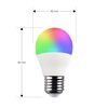 Bombilla Inteligente Led Esférica E27 Multicolor | 7hsevenon Home | Bombilla Inteligente Wifi Compatible Con Alexa Y Google Home | Potencia 5w | Bombilla Regulable Con App Smart Life