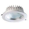 Eilen - Downlight Led Empotrable Redondo 15w, Aluminio/cristal, 1283 Lúmenes, Luz Blanca Neutra (4000k), Led Cob, Ángulo Apertura 120º, 30.000h Vida Útil, Ip20, Diámetro Ø10.5cm, Color Blanco