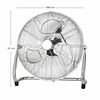 Raydan Home - Ventilador Industrial De Suelo Aero, Metal, 3 Aspas, 75w, Motor Dc, 3 Velocidades, 1000-1300 Rpm, Ultrasilencioso, 55db, Estancias 50m², Dimensiones Ø40x50 Cm (diámetro X Altura), Plata