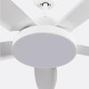 Ventilador De Techo Con Luz Led Silencioso 5 Aspas 62w De Potencia | Modelo Nevada Blanco De Dayron | Ventilador De Techo Con Mando A Distancia Y 6 Velocidades Controlables