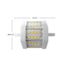 Bombilla Led Tubo R7s 5,5w Equi.45w 550lm 4000k 25000h 7hsevenon