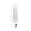 Bombilla Cfl Bajo Consumo Mini 3u E14 15w 900lm 2700k 7hsevenon