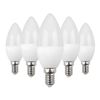 Pack 5 Bombillas Led Vela E14 6w Equi.40w 470lm 15000h Primer Leader