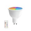 7hsevenon Premium - Bombilla Led De Colores Con Mando A Distancia Gu10 Spotlight, 6w Potencia, 40w Equivalencia, 470 Lúmenes, 120º, Color Rgb, Led Smd, Regulable, 25.000h Vida Útil, Protección Ip20