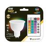 7hsevenon Premium - Bombilla Led De Colores Con Mando A Distancia Gu10 Spotlight, 6w Potencia, 40w Equivalencia, 470 Lúmenes, 120º, Color Rgb, Led Smd, Regulable, 25.000h Vida Útil, Protección Ip20