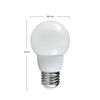 Bombilla Cfl Bajo Consumo Mini Globo E27 8w 360lm 2700k Economiklas