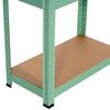 Estantería Verde Metálica Modular Con 4 Baldas Ajustables | 7h Seven House | Estantería Uso Doméstico | Estantería Multiusos | Dimensiones 148x60x30cm | Aguanta Hasta 240kg