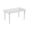 Mesa De Resina Oval/rectangular Blanco 140x85x72cm 7house