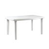 Mesa De Resina Oval/rectangular Blanco 140x85x72cm 7house