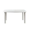 Mesa De Resina Oval/rectangular Blanco 140x85x72cm 7house