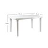 Mesa De Resina Oval/rectangular Blanco 140x85x72cm 7house