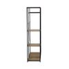 Perchero De Pie Metálico Con 3 Baldas De Madera Modelo Oilu De 7house | Perchero Industrial Ideal Para Entrada, Recibidor, Pasillo, Tienda De Ropa, Vestidor O Dormitorio | Dimensiones 167x90x40,4cm