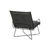 Thinia Home - Sillón Comedor Senior, Acero, Tapizado En Cuero, Acolchado, Salón, Dormitorio, Recibidor, Diseño Industrial, Relax, Dimensiones 73x74x84cm (largo X Ancho X Alto), Color Marrón O Negro