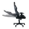 7house - Silla Gaming Profesional Decode, Cuero Sintético, Setup, Despacho, Oficina, Ergonómica, Reclinable 90-180º, 2 Cojines Ajustables, Reposabrazos, 120kg Carga Máx, 73x68x136cm, Negro-blanco/gris