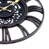 Reloj De Pared Vintage Troquelado Negro/dorado Ø38 Cm Thinia Home