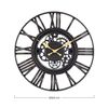 Reloj De Pared Vintage Troquelado Negro/dorado Ø38 Cm Thinia Home