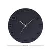 Reloj De Pared Moderno 3d Negro Ø34.5cm Thinia Home