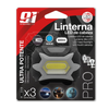 Pack X 3 Unidades  Linterna Para Cabeza Donclaif Ref.85067 Nine&one - Alumbrado 100m - Ajustable Y Resistente Al Agua