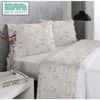 Reig Marti Juego De Sabana Estampado Modelo Ohara 150 Cm Beige + 2 F.almohada