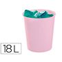 Papelera Plastico Archivo 2000 Ecogreen 100% Reciclada 18 Litros Color Rosa Pastel