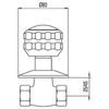 Tres Ese-23 13315710f Llave De Paso Roscar 3/4"