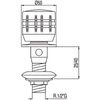 Tres Ese-23 123125f Grifo Bidé De 1/2"