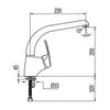 Eco-tres 17044002 Grifo Monomando Fregadero Vertical