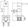 Max-tres 134122 Grifo Empotrar Para Bidé Wc Soporte Derecha O Izquierda