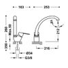 Tres 139441 Bm-tres Grifo Fregadero Vertical