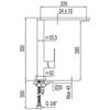 Cuadro-tres 106486 Grifo Fregadero Vertical Caño De 34x10 mm