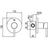 Tres 20317701 Alplus Grifo Monomando Empotrar